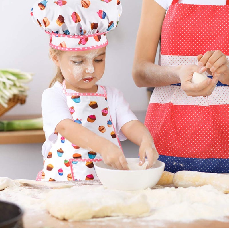 HmiL-U Chef Set for Kids - 13 Pcs Kid Cooking and Baking Sets Includes Apron, Hat, Utensils, Cooking Mitt for Kids Chef Role Play Sets , Gift for 3 Year Old Girls and up(Cake) - Image 2